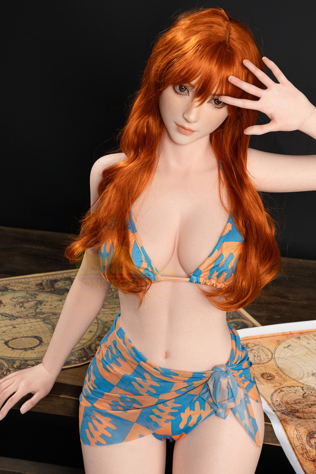 Wendy-166cm(5'45")D-cup Full Silicone Red Hair Summer Bikini Girl Sex Doll- Irontech Doll