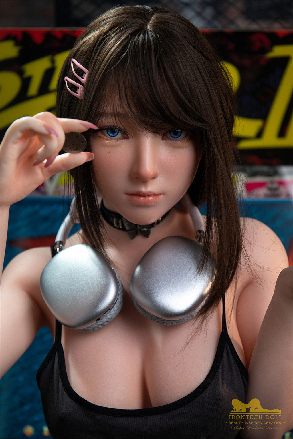 Miyuki-148cm(4'86") D-cup Silicone Japanese Love Doll Head - Irontech Doll