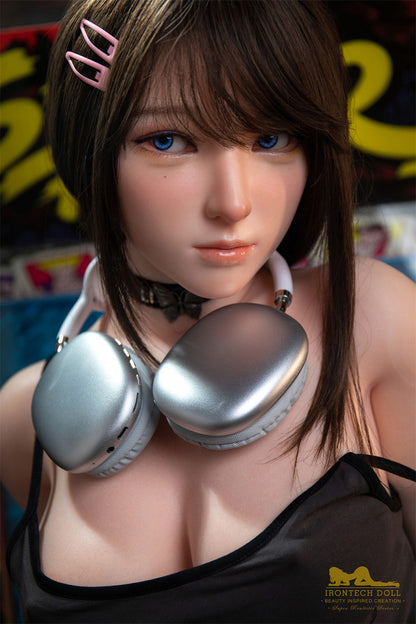 Miyuki-148cm(4'86") D-cup Silicone Japanese Love Doll Head - Irontech Doll