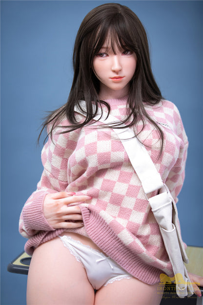 Miyuki-153cm(5'02")  E-cup Full Silicone Sex Doll Japanese Plaid Student - Irontech Doll