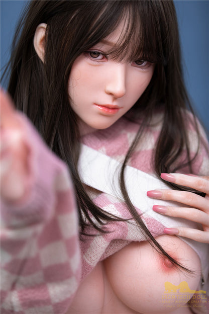 Miyuki-153cm(5'02")  E-cup Full Silicone Sex Doll Japanese Plaid Student - Irontech Doll