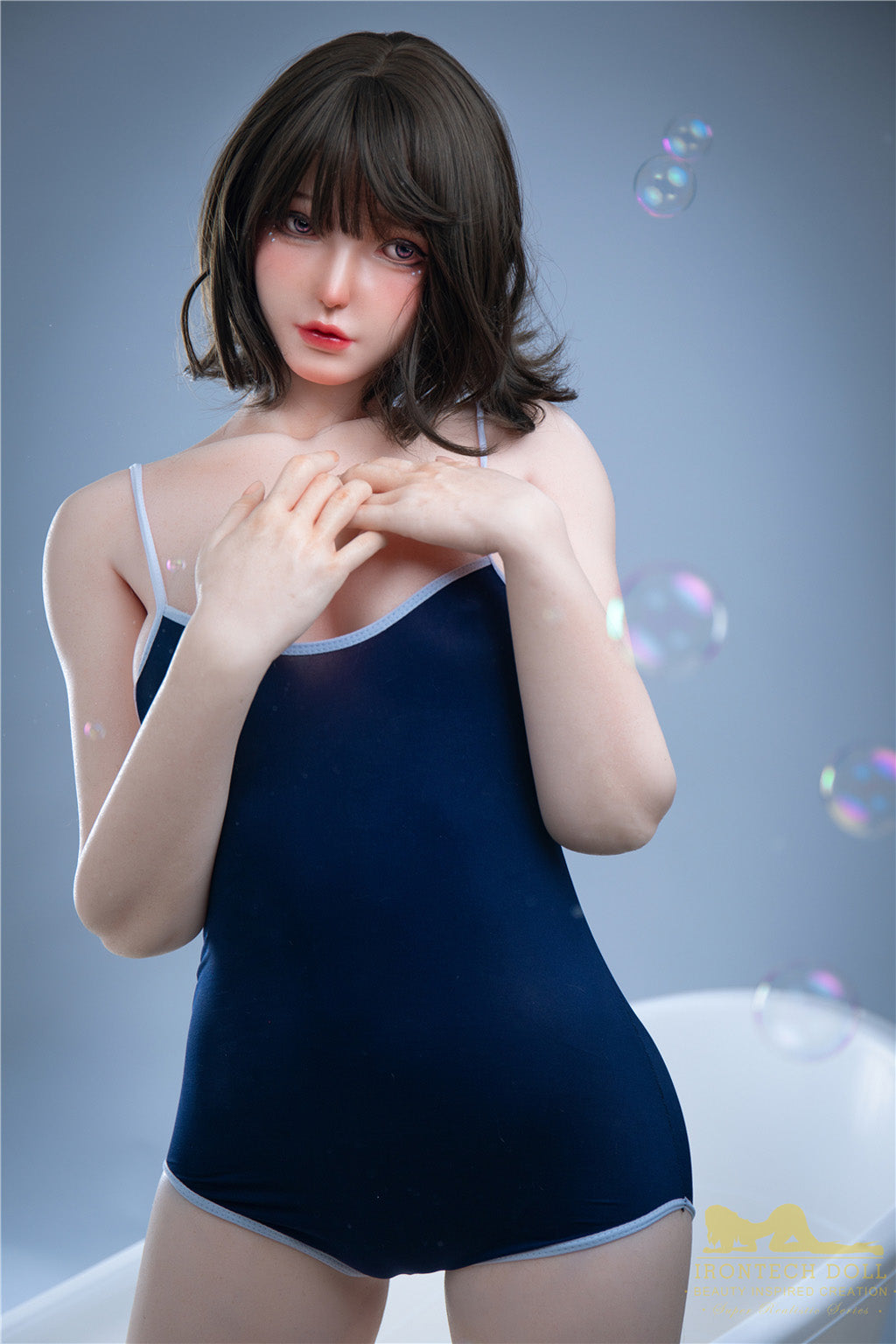 芙蓉（Furong) -168cm(5'51")C-cup Full Silicone Chinese Bob Wet Jumpsuits Girl  Sex Doll  - Irontech Doll