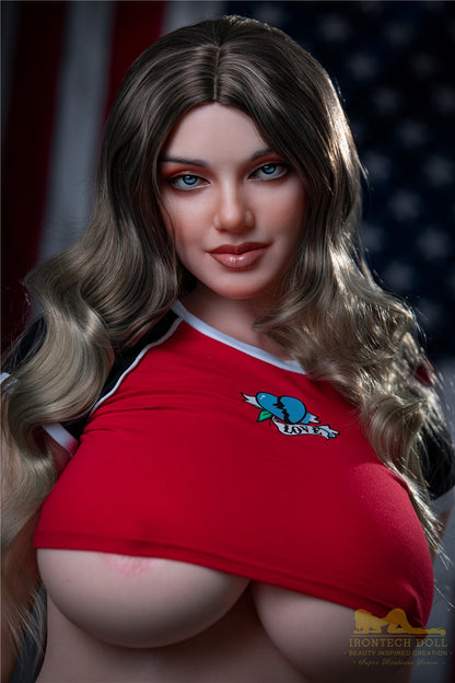 Ivy-160cm(5'25")H-cup Full Silicone Mega Breast Cheerleading Girl Sex Doll- Irontech Doll