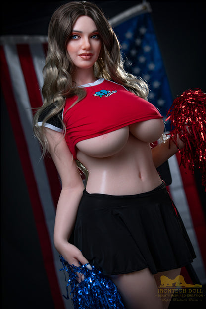 Ivy-160cm(5'25")H-cup Full Silicone Mega Breast Cheerleading Girl Sex Doll- Irontech Doll