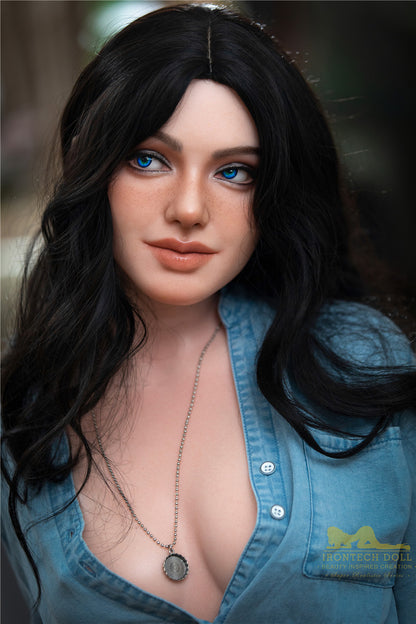 Ivy-152cm(4'99") A-cup Full Silicone Sex Doll Necklace - Irontech Doll