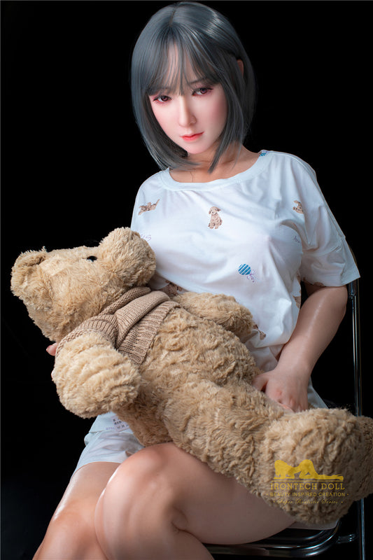 Candy-165cm(5'41")F-cup Full Silicone Chinese Cute Teddy Bear Girl Sex Doll  - Irontech Doll