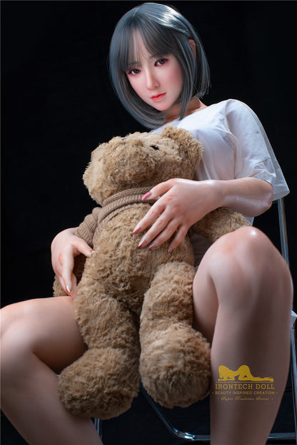 Candy-165cm(5'41")F-cup Full Silicone Chinese Cute Teddy Bear Girl Sex Doll  - Irontech Doll