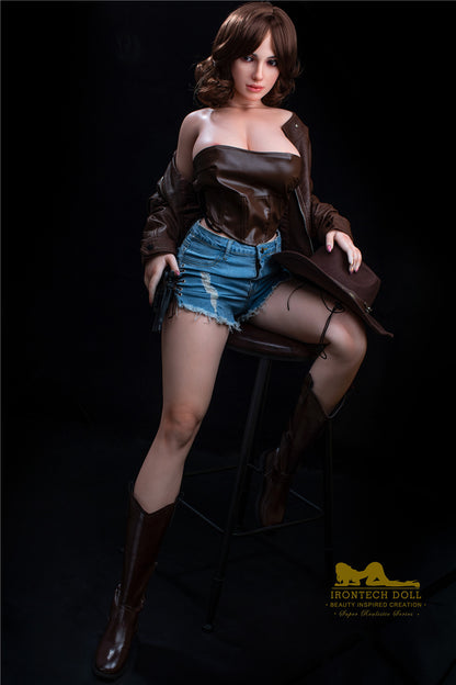 Luna-165cm(5'41")F-cup Full Silicone Cowgirl Cosplay Police Sex Doll  - Irontech Doll