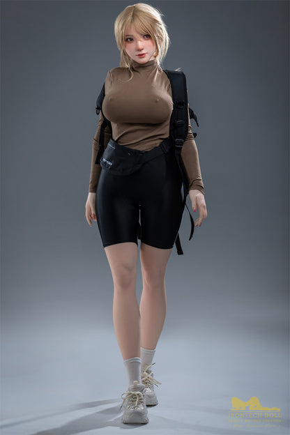 Amy-165cm(5'41")F-cup Full Silicone Mega Breasts Outdorr Hiking Sex Doll in stock- Irontech Doll