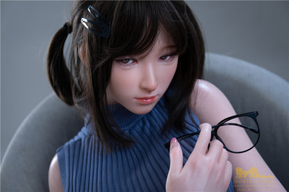 Miyuki-166cm(5'45") D-cup Full Silicone Japanese Ponytail Swearter Cute Student Sex Doll - Irontech Doll