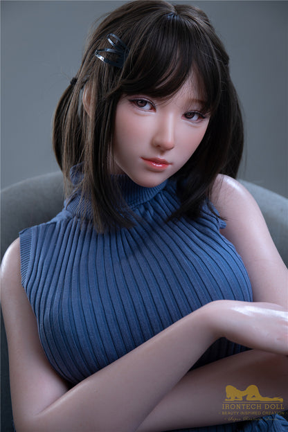 Miyuki-166cm(5'45") D-cup Full Silicone Japanese Ponytail Swearter Cute Student Sex Doll - Irontech Doll