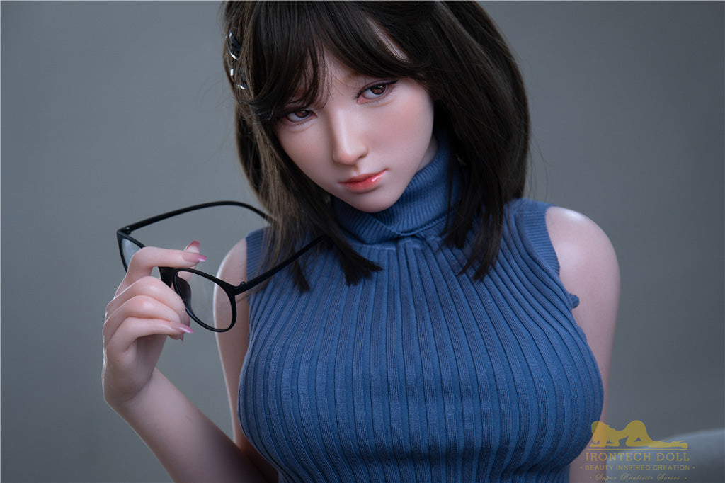 Miyuki-166cm(5'45") D-cup Full Silicone Japanese Ponytail Swearter Cute Student Sex Doll - Irontech Doll