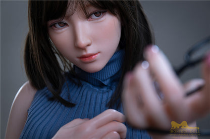 Miyuki-166cm(5'45") D-cup Full Silicone Japanese Ponytail Swearter Cute Student Sex Doll - Irontech Doll