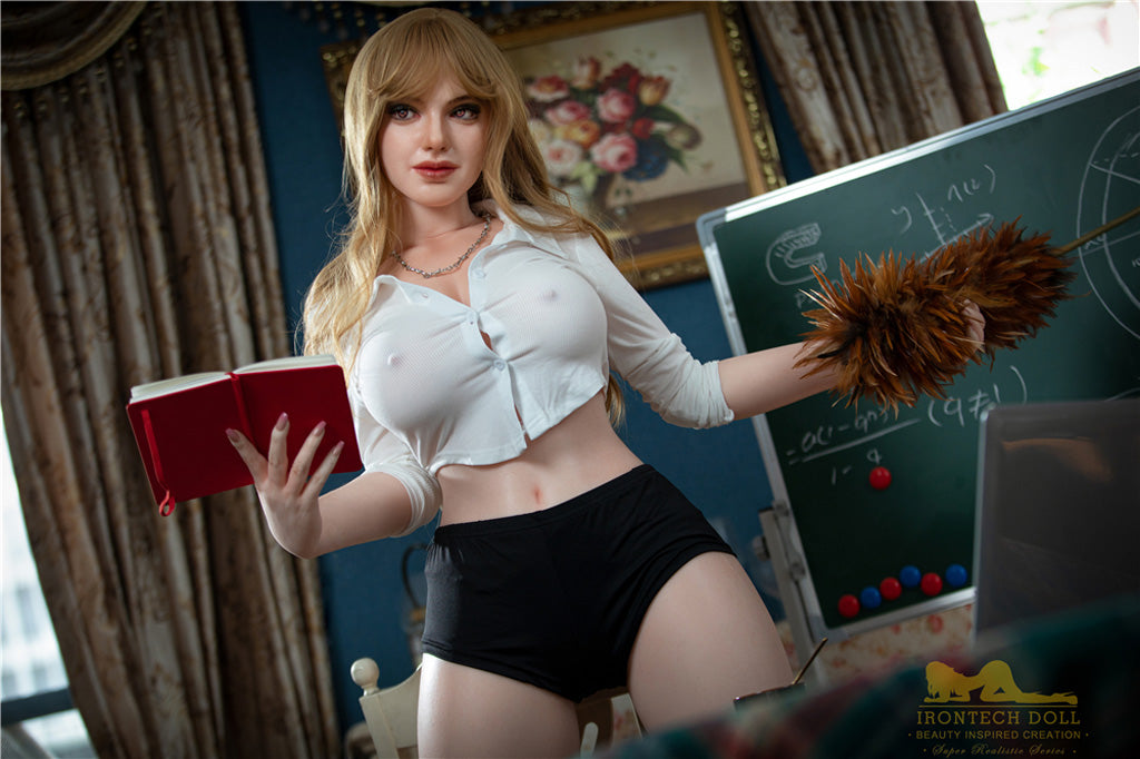 Ivy-165cm(5'41")F-cup Full Silicone French  Mega Breasts Cosplay  TeacherSex Doll- Irontech Doll