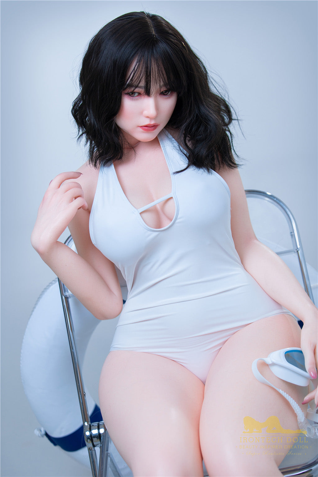 Misa-153cm(5'02") E-cup Full Silicone Japanese Swimming Bikini Sex Doll- Irontech Doll