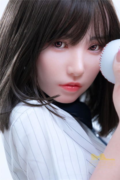 Suki-153cm(5'02") E-cup Full Silicone Sex Doll Japanese Baseball Student - Irontech Doll