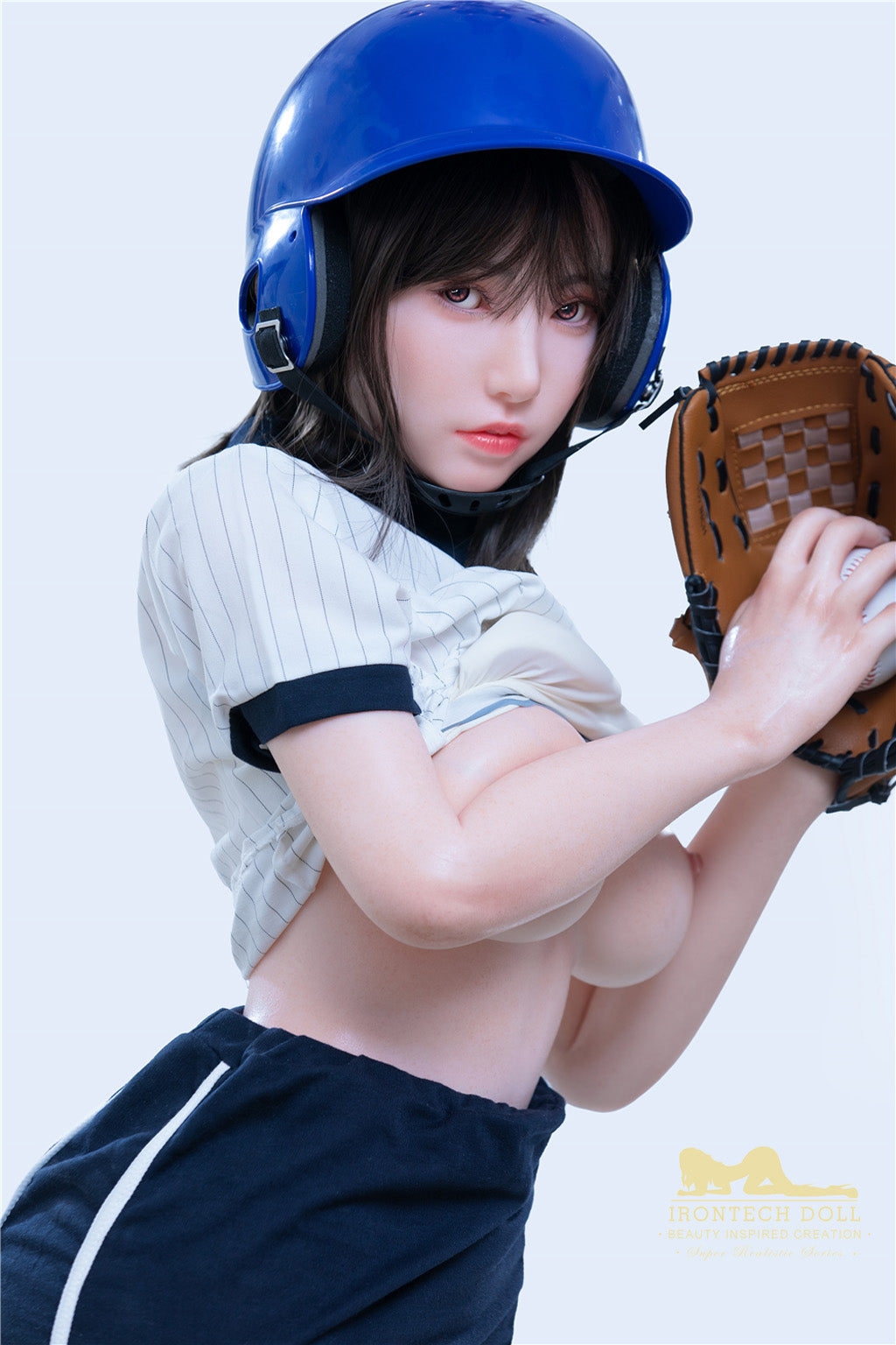 Suki-153cm(5'02") E-cup Full Silicone Sex Doll Japanese Baseball Student - Irontech Doll