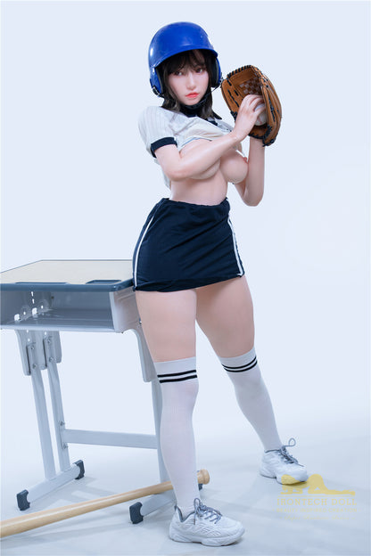 Suki-153cm(5'02") E-cup Full Silicone Sex Doll Japanese Baseball Student - Irontech Doll