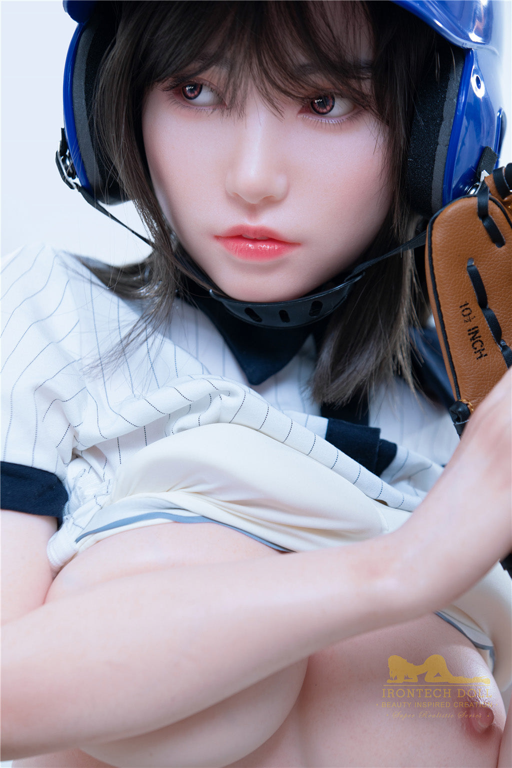 Suki-153cm(5'02") E-cup Full Silicone Sex Doll Japanese Baseball Student - Irontech Doll