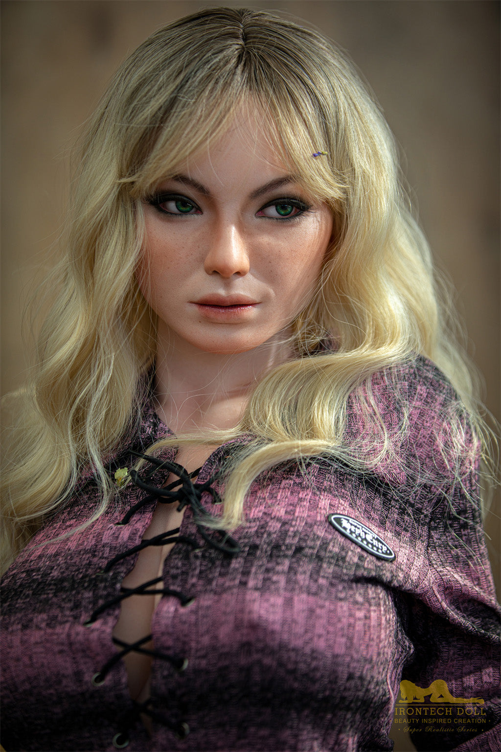 Una-165cm(5'41")F-cup Full Silicone Sweaters Housewife  Sex Doll Blonde- Irontech Doll