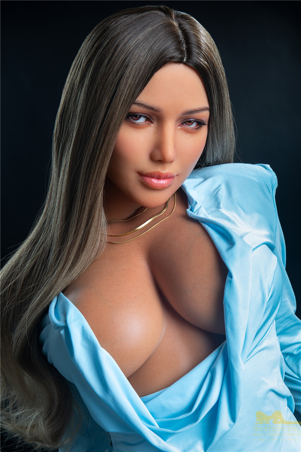 Winni-164cm(5'38")E-cup Full Silicone Swenden Big Boobs& Butts OL Sex Doll Dark Tanned in stock- Irontech Doll