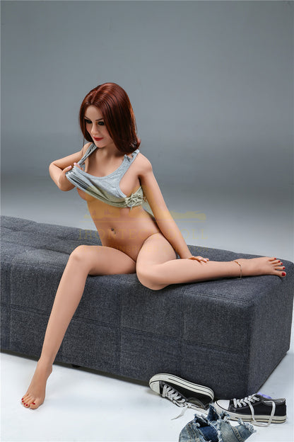 Lisa-155cm (5'09'')E-cup TPE Sex Doll American Alluring Jean Short Girl- Irontech Doll