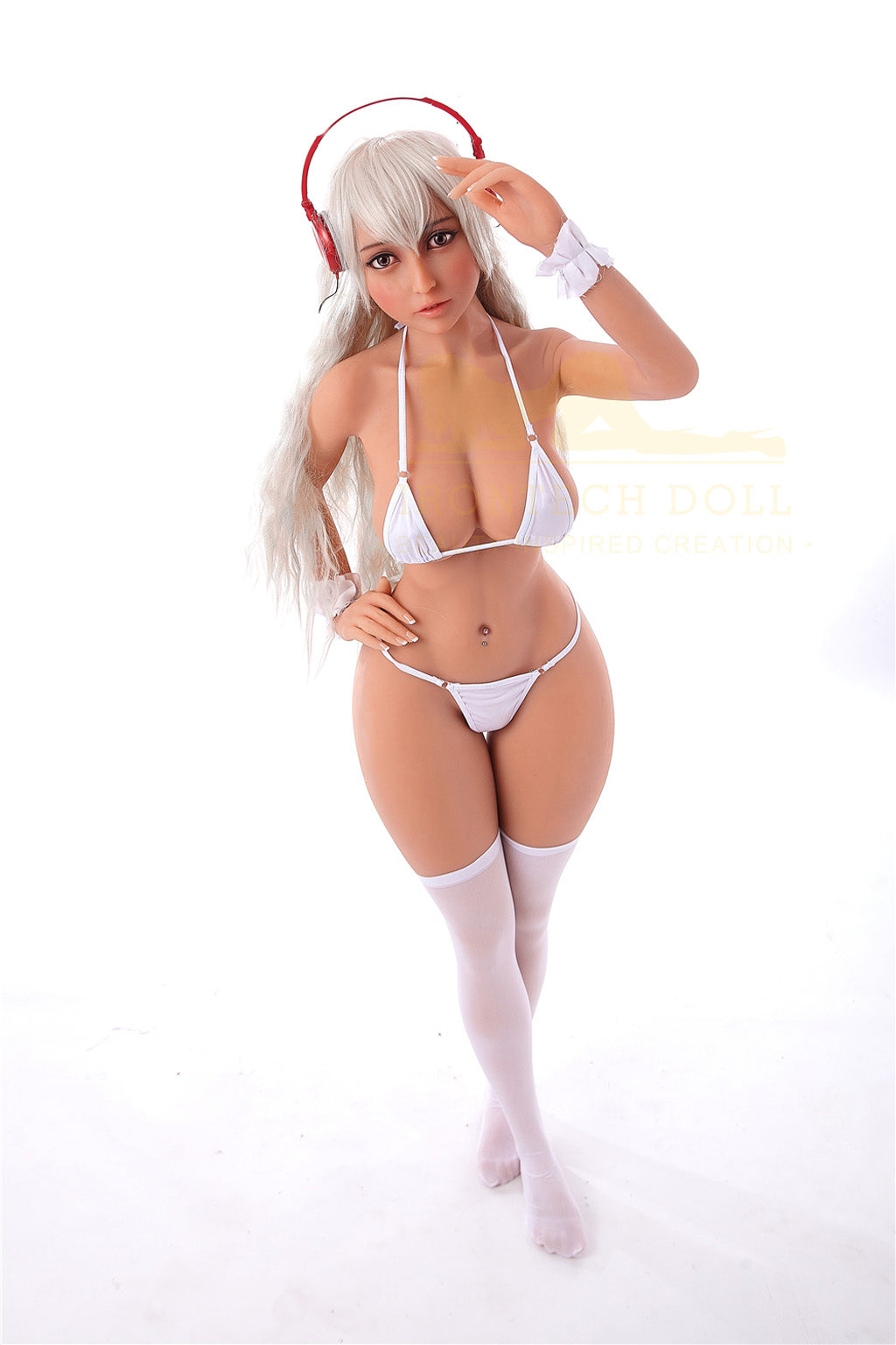 Miyin-153cm (5'02'')E-cup TPE Sex Doll Silver Hair Tongs Music Girl-Irontech Doll