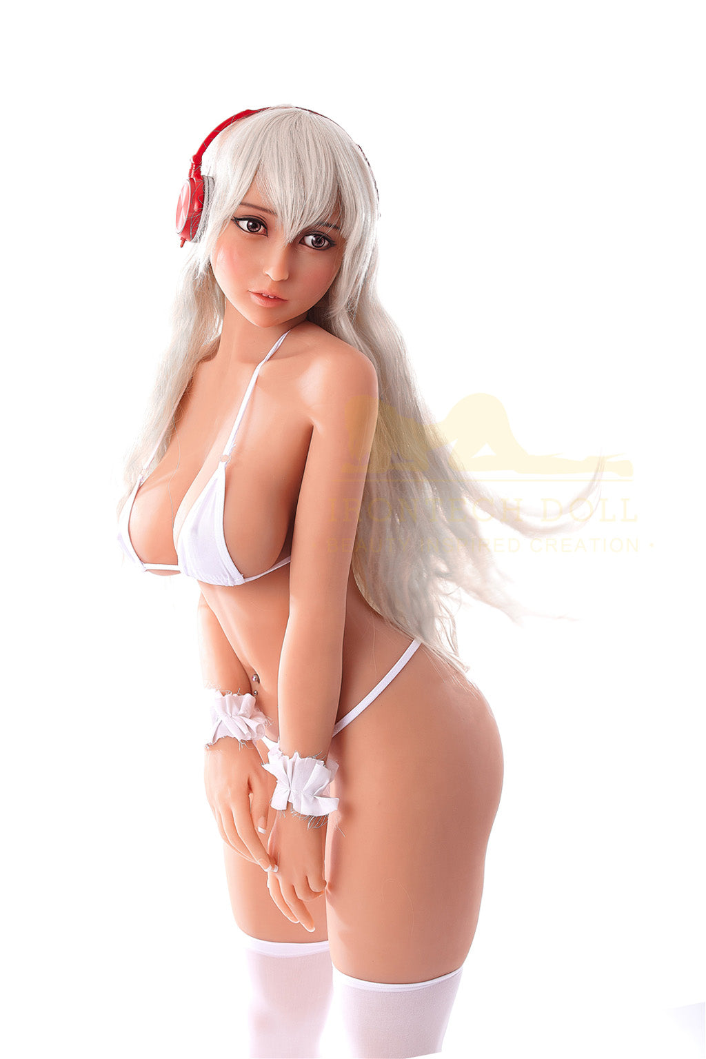 Miyin-153cm (5'02'')E-cup TPE Sex Doll Silver Hair Tongs Music Girl-Irontech Doll