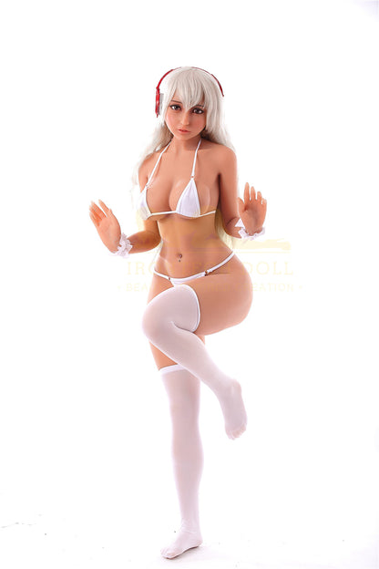 Miyin-153cm (5'02'')E-cup TPE Sex Doll Silver Hair Tongs Music Girl-Irontech Doll