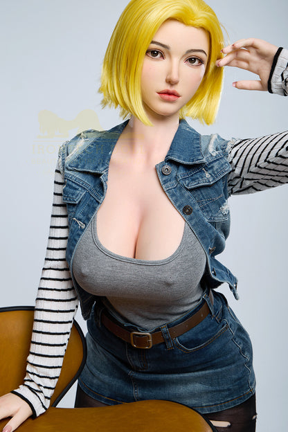 Clara-159cm(5'22")E-cup Full Silicone Jean Girl Sex Doll- Irontech Doll