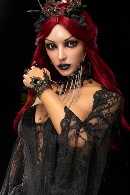 Rosalind -169cm(5'54")  C-cup Full Silicone Charming Vampire Sex Doll  Dark Tanned - Irontech Doll