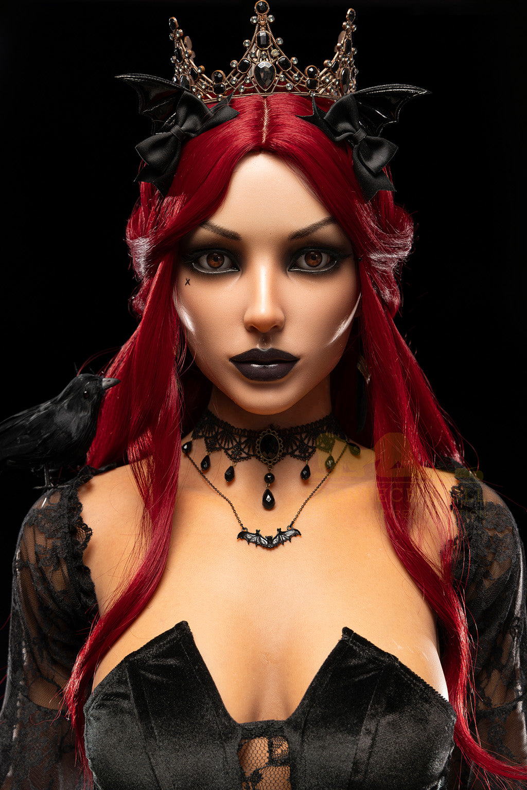 Rosalind -169cm(5'54")  C-cup Full Silicone Charming Vampire Sex Doll  Dark Tanned - Irontech Doll