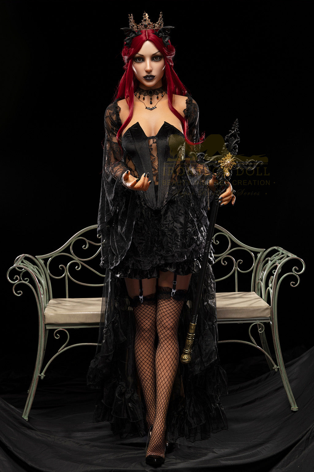 Rosalind -169cm(5'54")  C-cup Full Silicone Charming Vampire Sex Doll  Dark Tanned - Irontech Doll