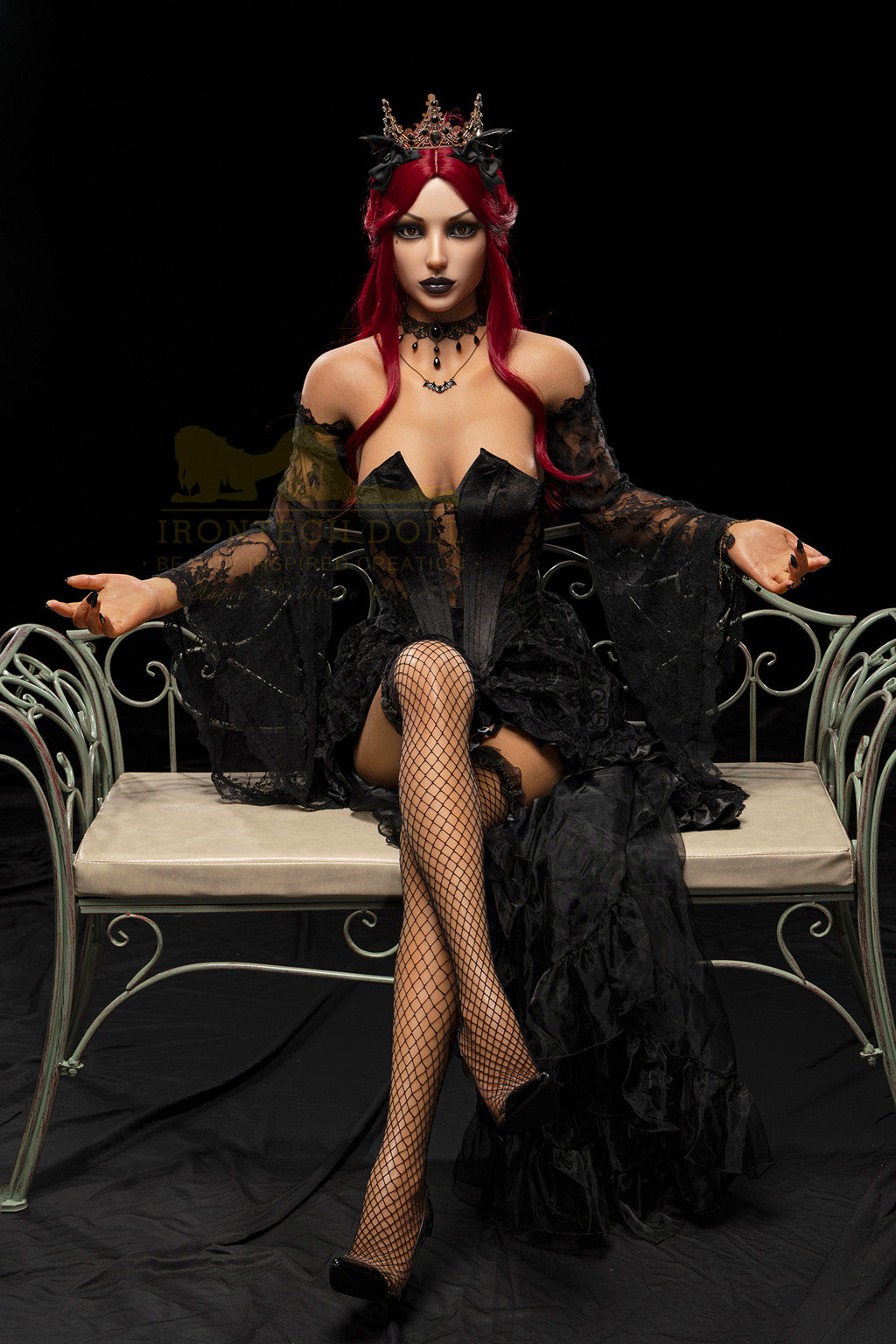 Rosalind -169cm(5'54")  C-cup Full Silicone Charming Vampire Sex Doll  Dark Tanned - Irontech Doll