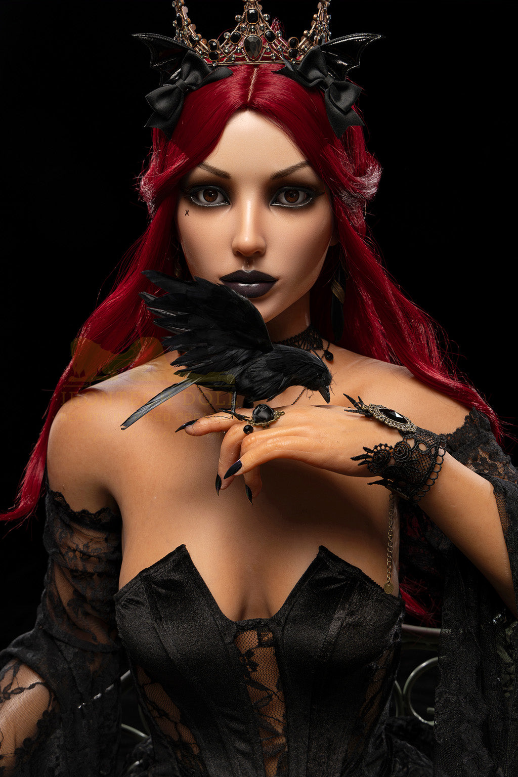 Rosalind -169cm(5'54")  C-cup Full Silicone Charming Vampire Sex Doll  Dark Tanned - Irontech Doll