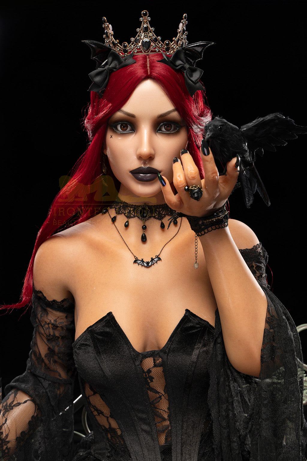 Rosalind -169cm(5'54")  C-cup Full Silicone Charming Vampire Sex Doll  Dark Tanned - Irontech Doll