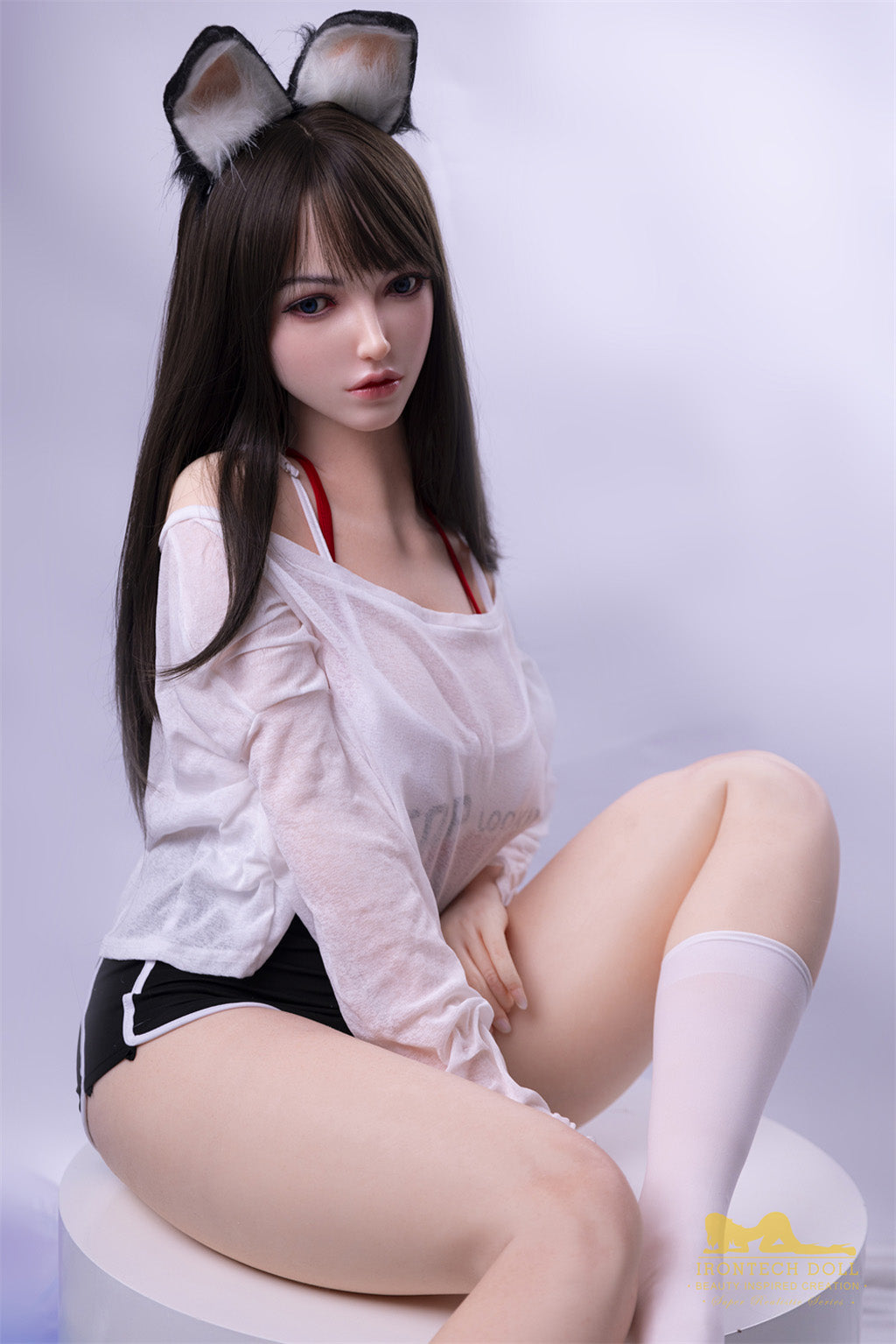 小莲(Xiaolian) -165cm(5'41")F-cup Full Silicone Chinese Mega Breasts Bunny Girl  Sex Doll  - Irontech Doll