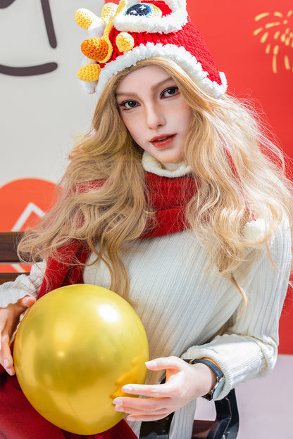 Vivian-163cm(5'35")B-cup Full Chinese Lunar New Year Silicone Sex Doll- Irontech Doll