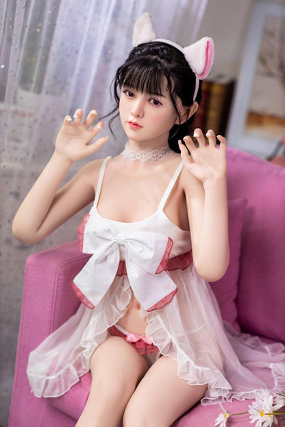 Nina-Silicone Head Asian Bunny Sex Doll-AiMi Doll