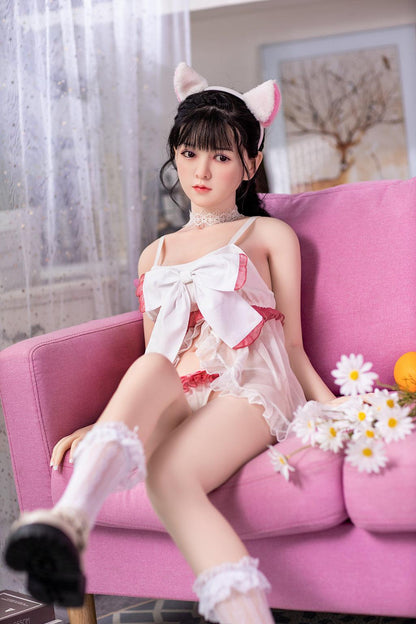 Nina-Silicone Head Asian Bunny Sex Doll-AiMi Doll