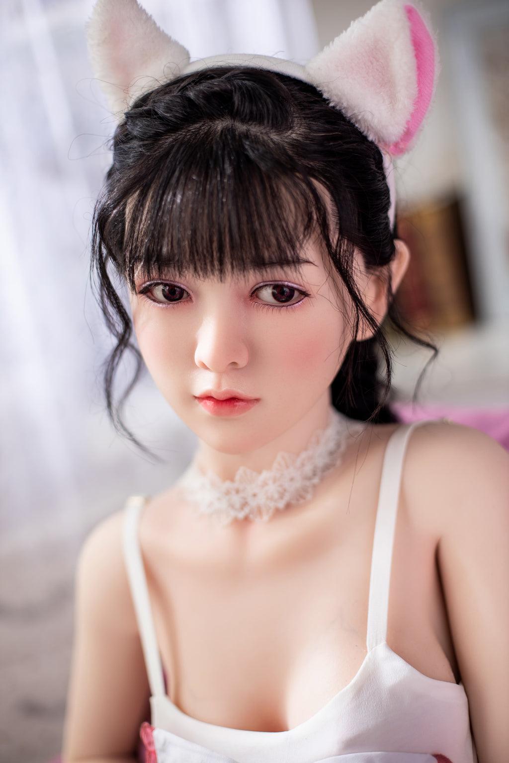 Nina-Silicone Head Asian Bunny Sex Doll-AiMi Doll