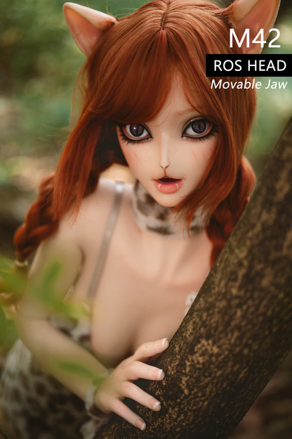 Bertha-140cm/4'59" D cup Full Silicone Sex Doll(Movable Jaw Head)- SY Doll