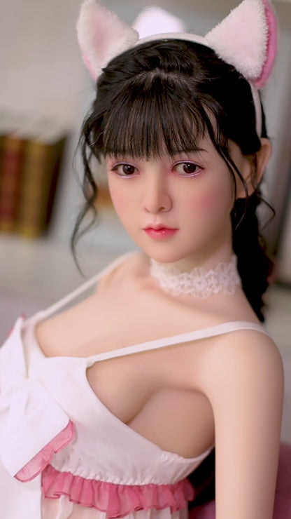 Nina-Silicone Head Asian Bunny Sex Doll-AiMi Doll